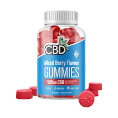 Image 1 for Mixed Berry CBD Gummies 1500mg CBD 60 Gummies
