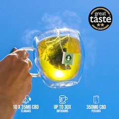 Image 3 for CBD Hemp Tea Chamomile 10 Tea Bags