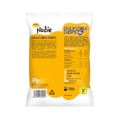 Image 2 for Nudie Cheese & Caramelised Onion Cauliflower Crisps 20g